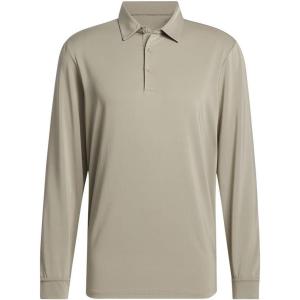adidas Men’s Core Long Sleeve Golf Polo Shirt(Silver Pebble)