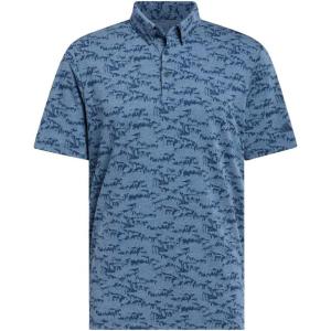 adidas Men’s Go-To Printed Golf Polo Shirt(Arctic Night)