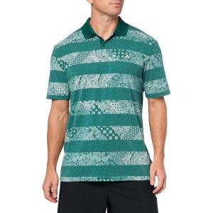 adidas Men’s Go-To Printed Golf Polo Shirt(Collegiate Green)