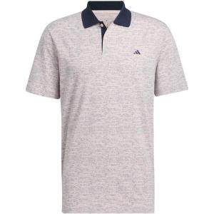 adidas Men’s Go-To Printed Golf Polo Shirt(Sandy Pink)