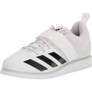 adidas Men’s Powerlift 4 Weightlifting Shoes Cross Trainer(White/Core Black/Grey One)