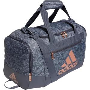 adidas Unisex Adult Defender 4.0 Gym Duffel Bag for Men and Women(Jersey Onix Grey/Rose Gold/Onix Grey)
