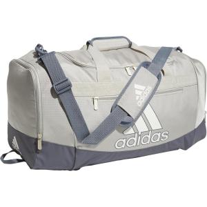 adidas Unisex Adult Defender 4.0 Gym Duffel Bag for Men and Women(Putty Grey/Off White/Onix Grey)