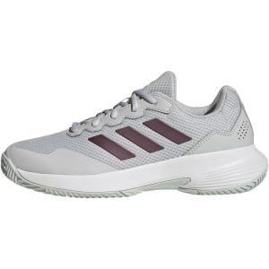 adidas Womens Gamecourt 2 WSneaker(Grey One/Aurora Met./Core White)