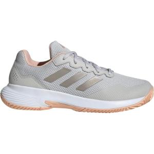 adidas Womens Gamecourt 2 WSneaker(Grey/Cyber Metallic/Powder Coral)