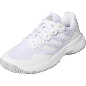 adidas Womens Gamecourt 2 WSneaker(White/White/Grey)