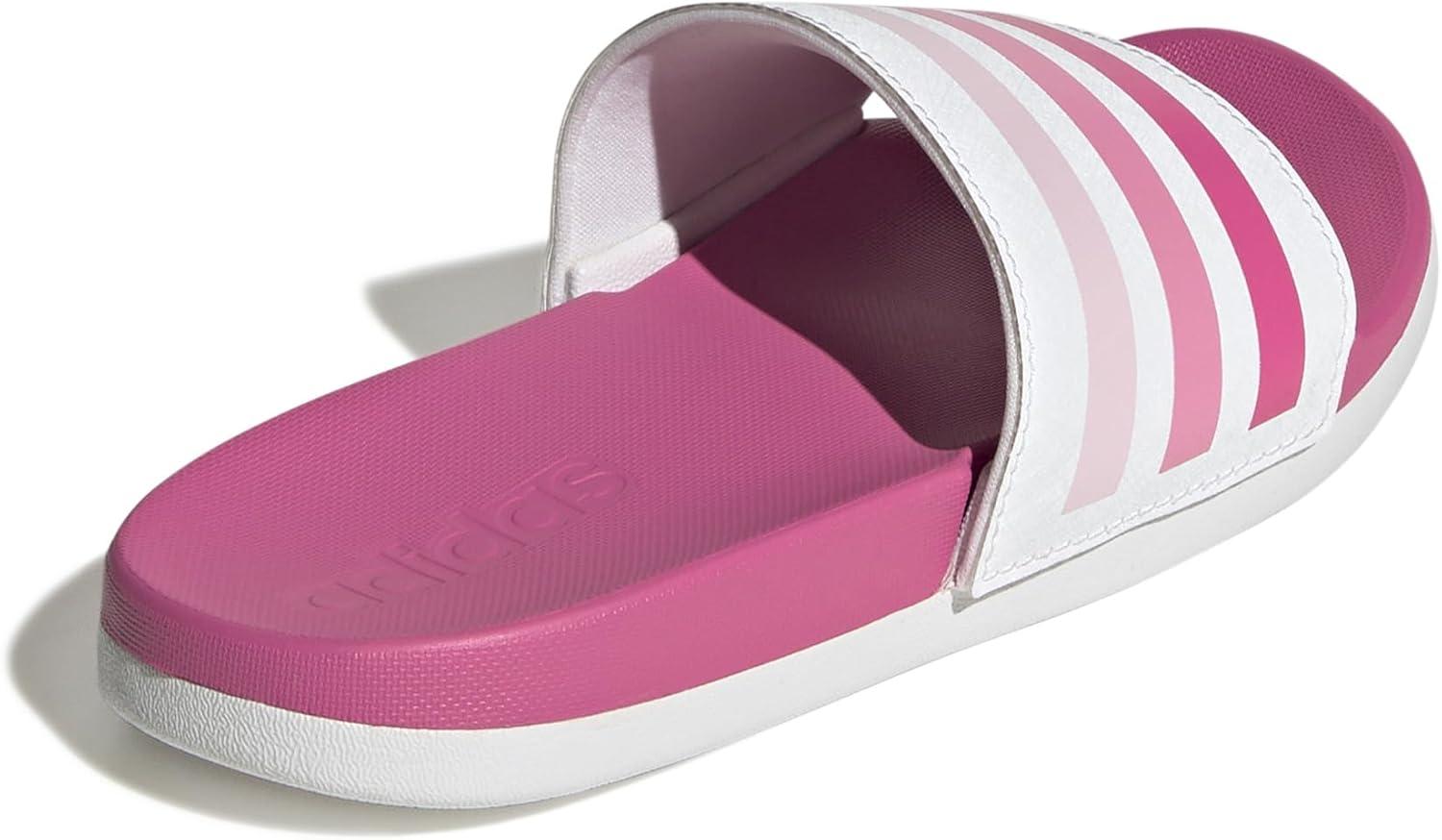imageadidas Boys Adilette Comfort SlidesWhitePulse MagentaBliss Pink