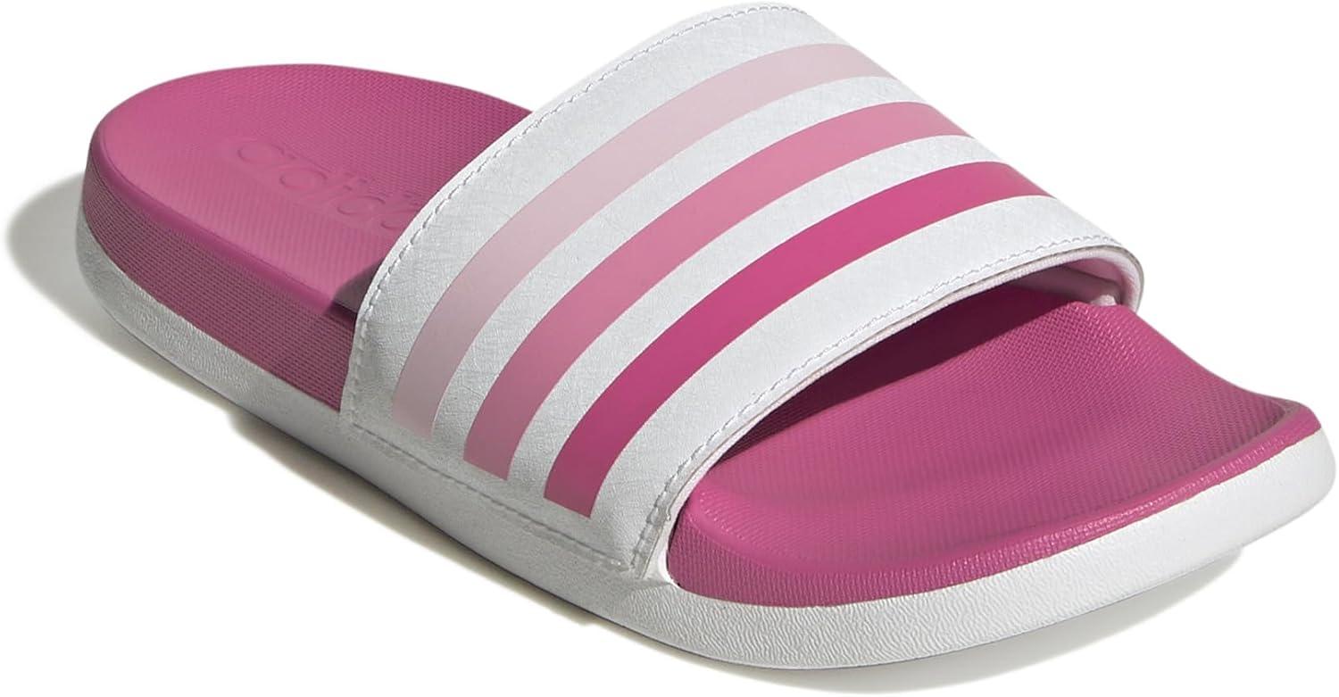 imageadidas Boys Adilette Comfort SlidesWhitePulse MagentaBliss Pink