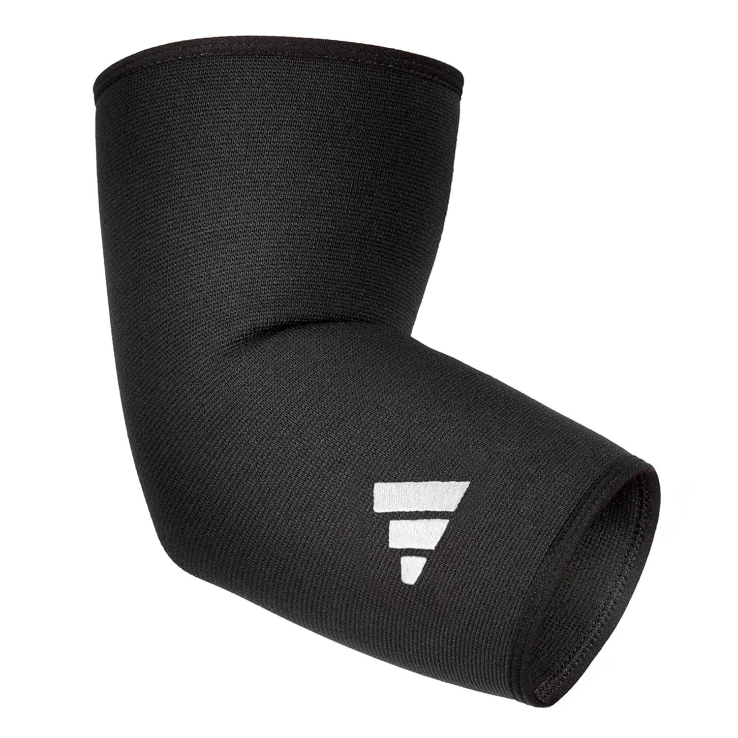 imageadidas Elbow Support Sleeve Seamless and Smooth Elbow Support for Training Competitions and General Fitness Ergonomic Design Nylon Trim Durable ampamp Breathable Black Red Logo Largeadidas Elbow Support