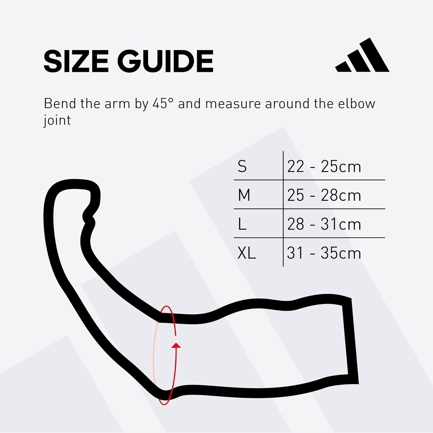 imageadidas Elbow Support Sleeve Seamless and Smooth Elbow Support for Training Competitions and General Fitness Ergonomic Design Nylon Trim Durable ampamp Breathable Black Red Logo Largeadidas Elbow Support