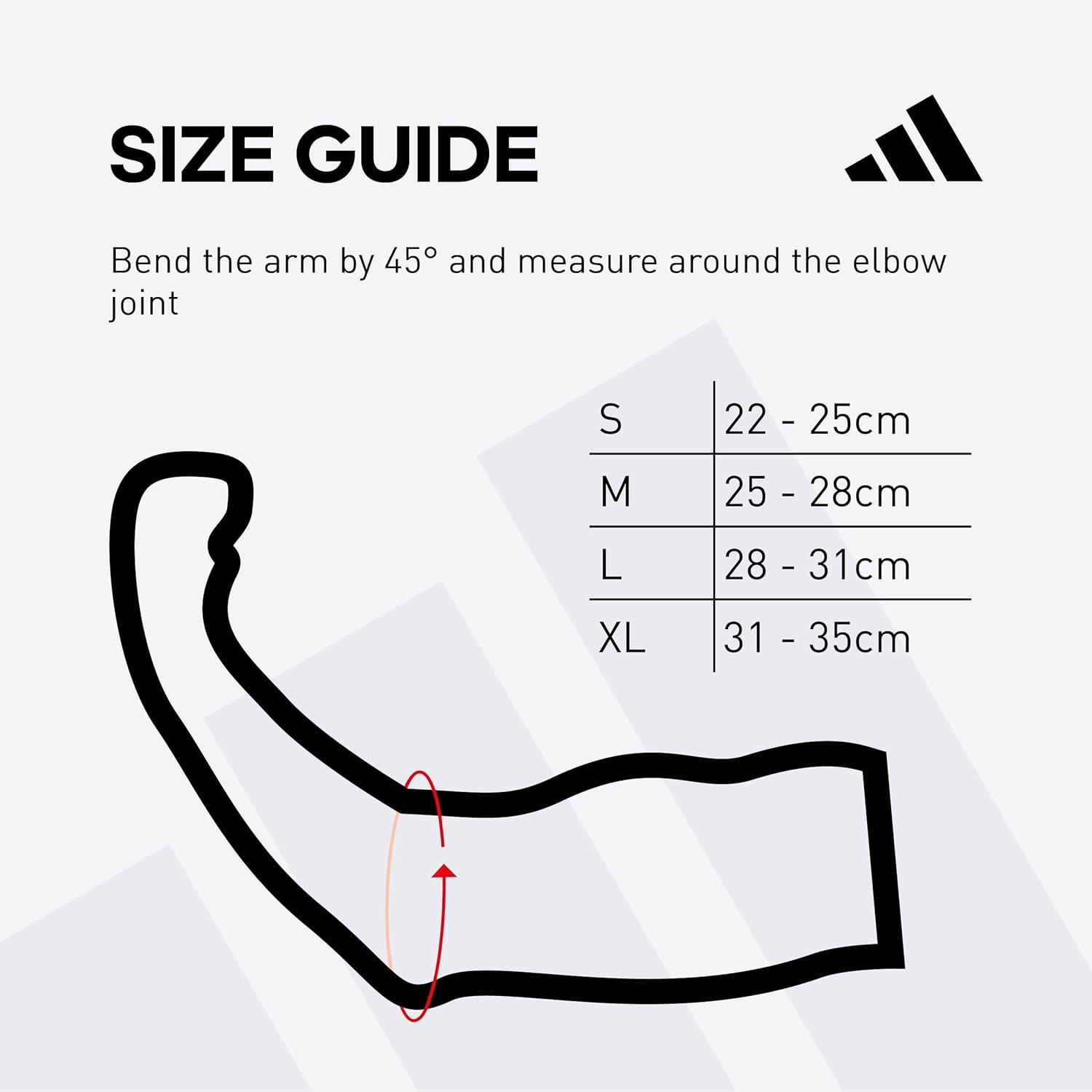 imageadidas Elbow Support Sleeve Seamless and Smooth Elbow Support for Training Competitions and General Fitness Ergonomic Design Nylon Trim Durable ampamp Breathable Black Red Logo Largeadidas Elbow Support