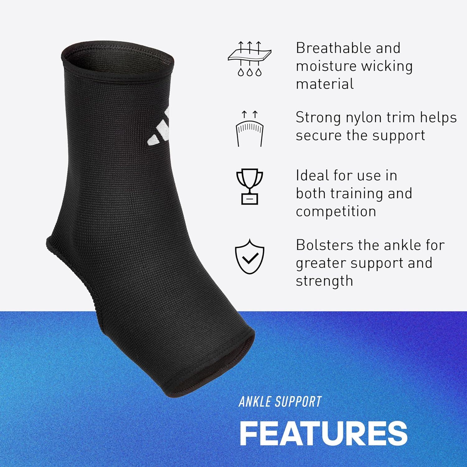 imageadidas Elbow Support Sleeve Seamless and Smooth Elbow Support for Training Competitions and General Fitness Ergonomic Design Nylon Trim Durable ampamp Breathable Black Red Logo Largeadidas Ankle Support