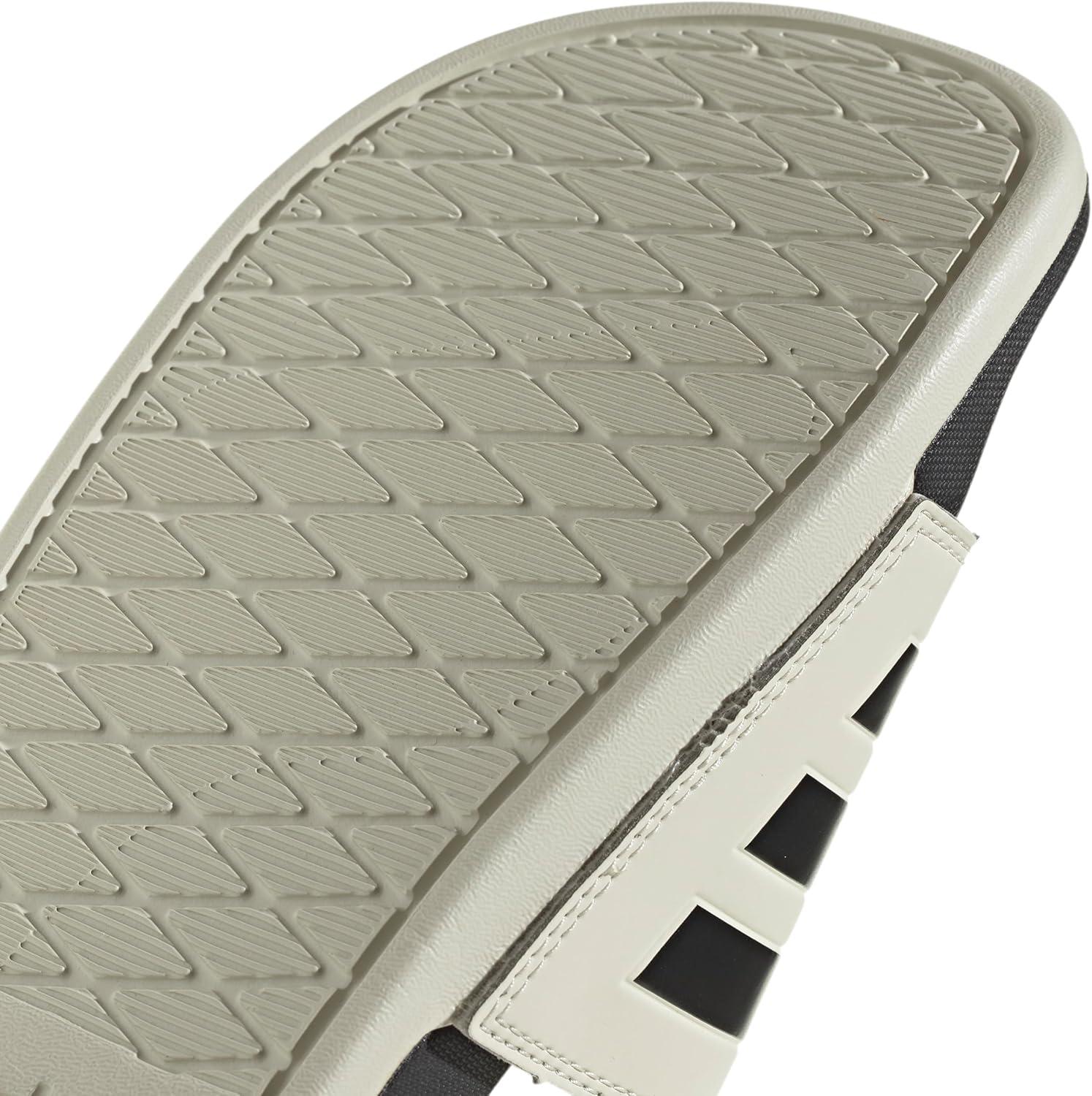 imageadidas Mens Adilette Comfort Slide Casual Sandals Casual WhiteAluminaBlackBlack