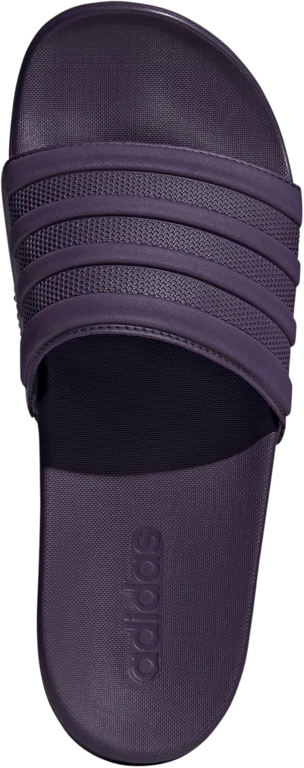 imageadidas Mens Adilette Comfort Slide Casual Sandals Casual WhiteAurora PlumAurora PlumAurora Plum