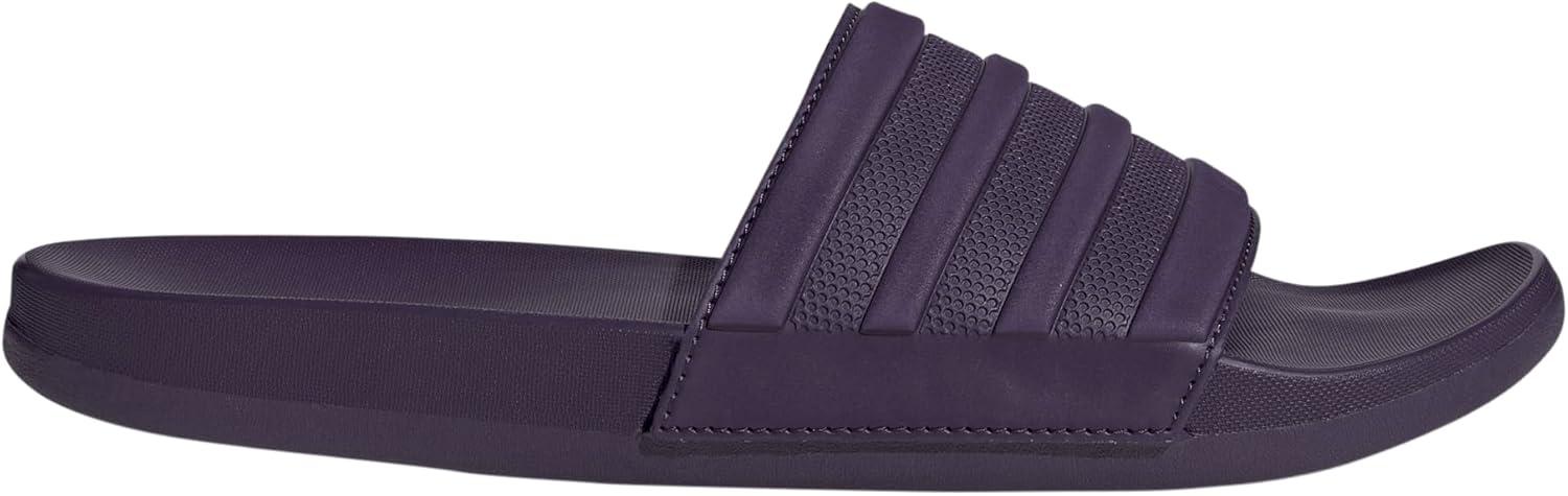 imageadidas Mens Adilette Comfort Slide Casual Sandals Casual WhiteAurora PlumAurora PlumAurora Plum