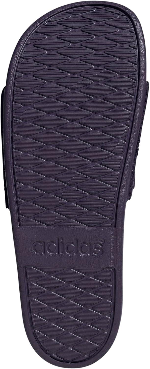 imageadidas Mens Adilette Comfort Slide Casual Sandals Casual WhiteAurora PlumAurora PlumAurora Plum