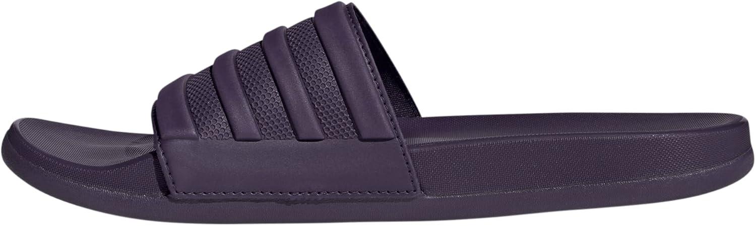 imageadidas Mens Adilette Comfort Slide Casual Sandals Casual WhiteAurora PlumAurora PlumAurora Plum