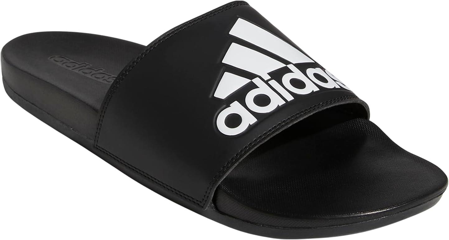 imageadidas Mens Adilette Comfort Slide Casual Sandals Casual WhiteBlackWhiteBlack
