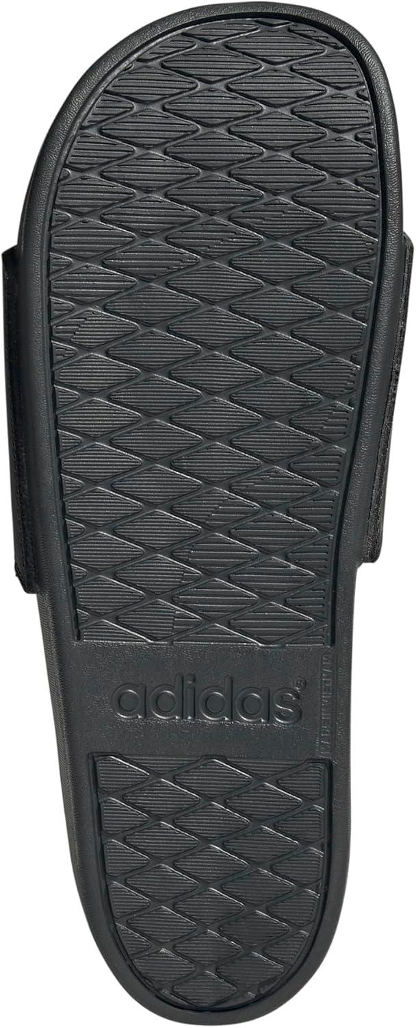 imageadidas Mens Adilette Comfort Slide Casual Sandals Casual WhiteCarbonOrbit GreyGrey