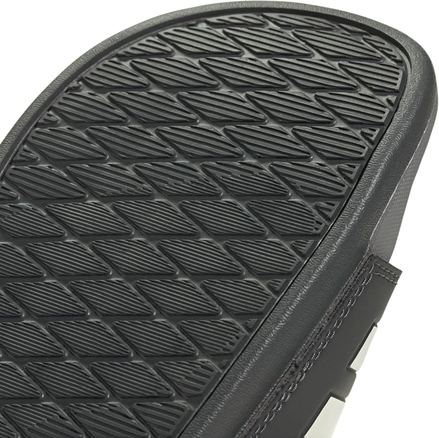 imageadidas Mens Adilette Comfort Slide Casual Sandals Casual WhiteCarbonOrbit GreyGrey