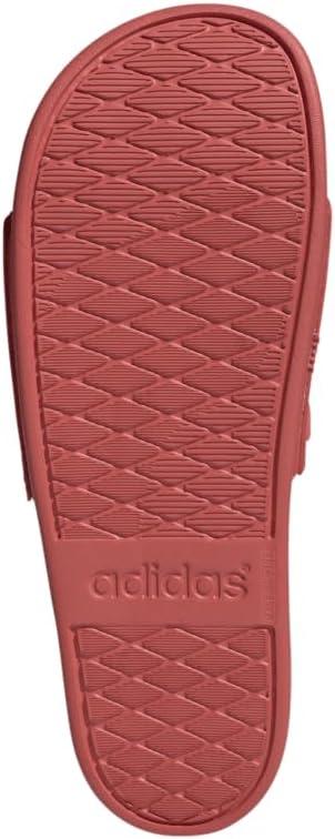 imageadidas Mens Adilette Comfort Slide Casual Sandals Casual WhitePreloved ScarletPreloved ScarletPreloved Scarlet