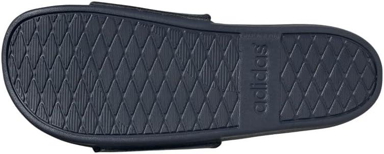 imageadidas Mens Adilette Comfort Slide Casual Sandals Casual WhiteShadow NavyShadow NavyBlack