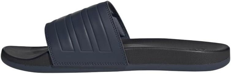imageadidas Mens Adilette Comfort Slide Casual Sandals Casual WhiteShadow NavyShadow NavyBlack