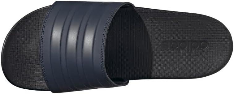 imageadidas Mens Adilette Comfort Slide Casual Sandals Casual WhiteShadow NavyShadow NavyBlack