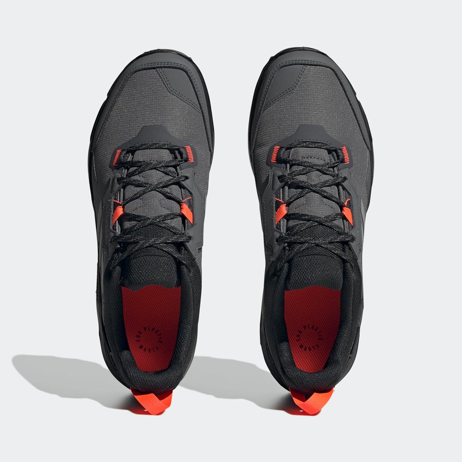 imageadidas Mens Terrex Ax4 Goretex Hiking SneakerGreyGreySolar Red