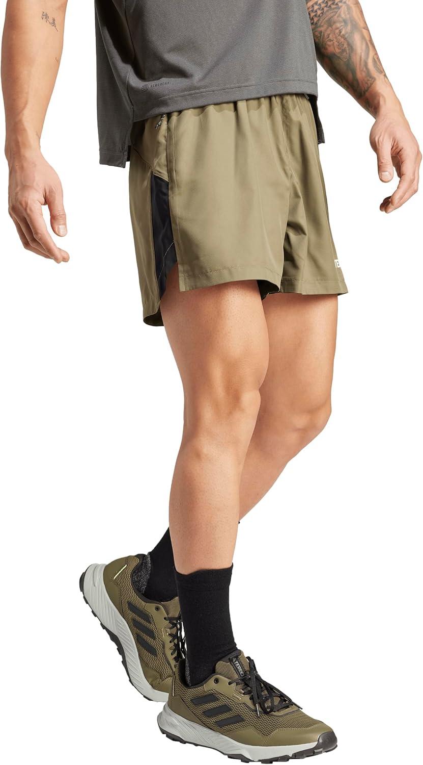 imageadidas Mens Terrex Multi Athletic Shorts Trail Running Casual Bottoms Casual Comfort Technology BlackOlive Strata 5