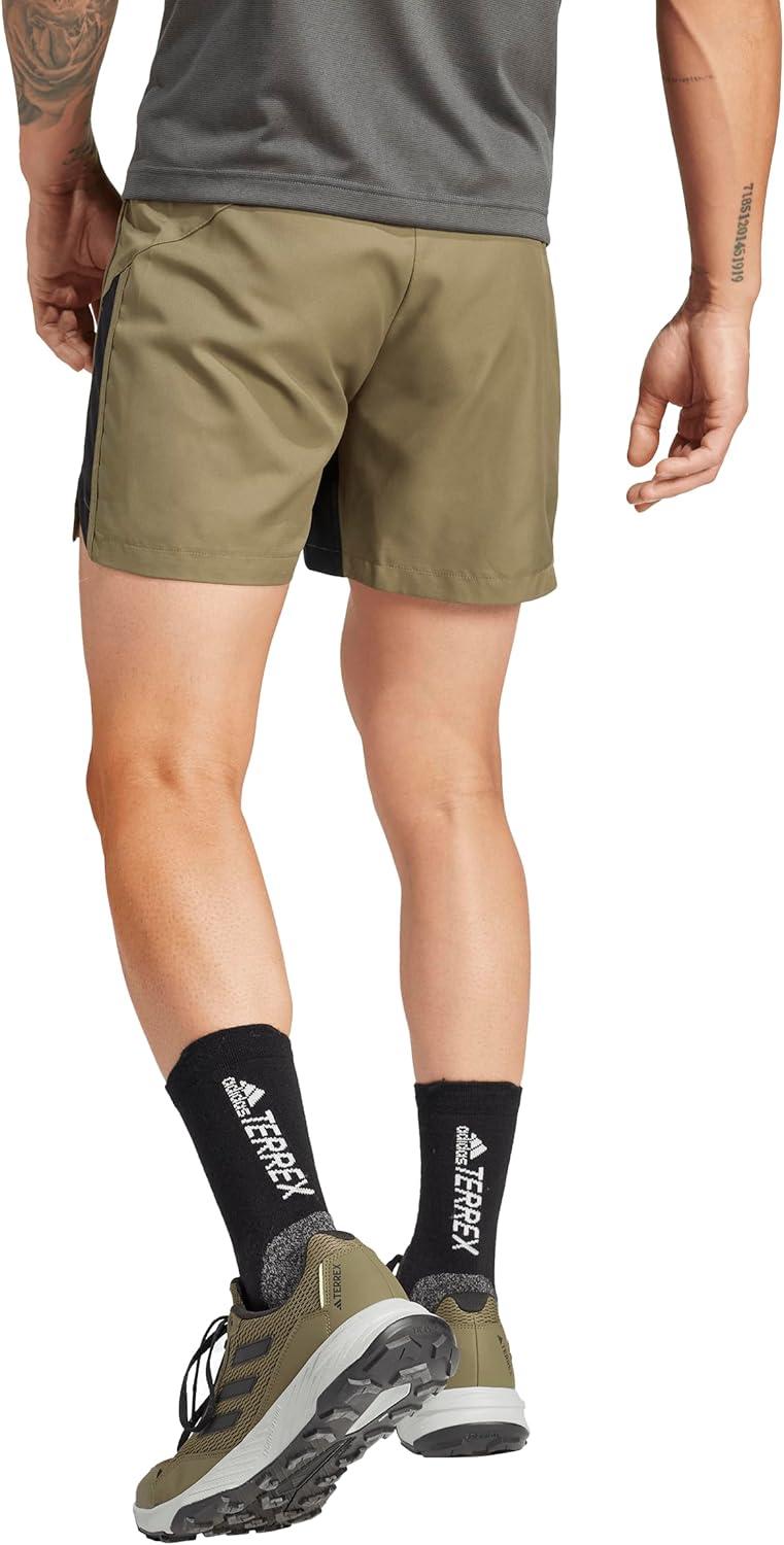 imageadidas Mens Terrex Multi Athletic Shorts Trail Running Casual Bottoms Casual Comfort Technology BlackOlive Strata 5