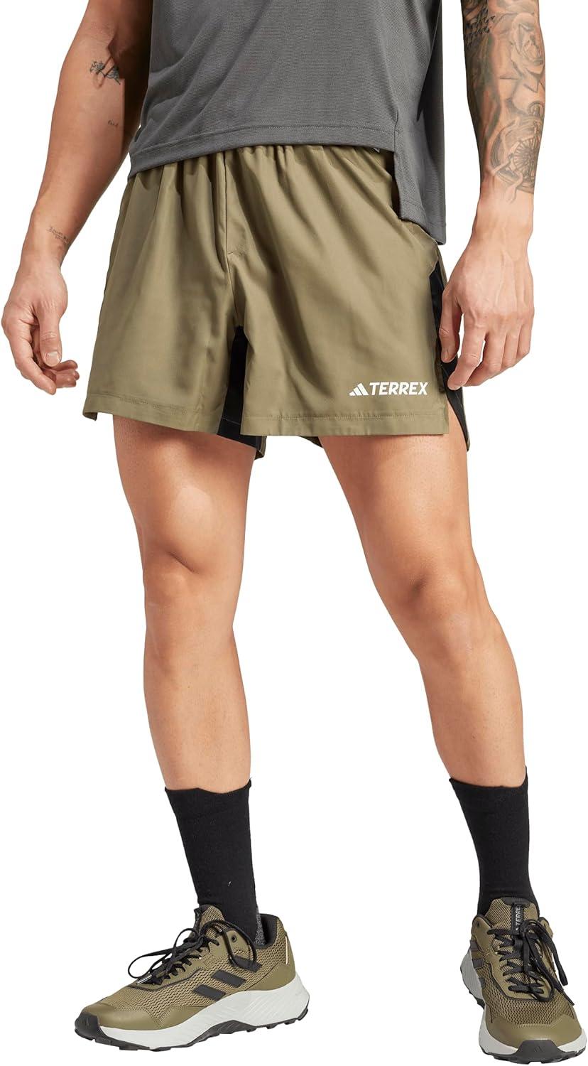 imageadidas Mens Terrex Multi Athletic Shorts Trail Running Casual Bottoms Casual Comfort Technology BlackOlive Strata 5