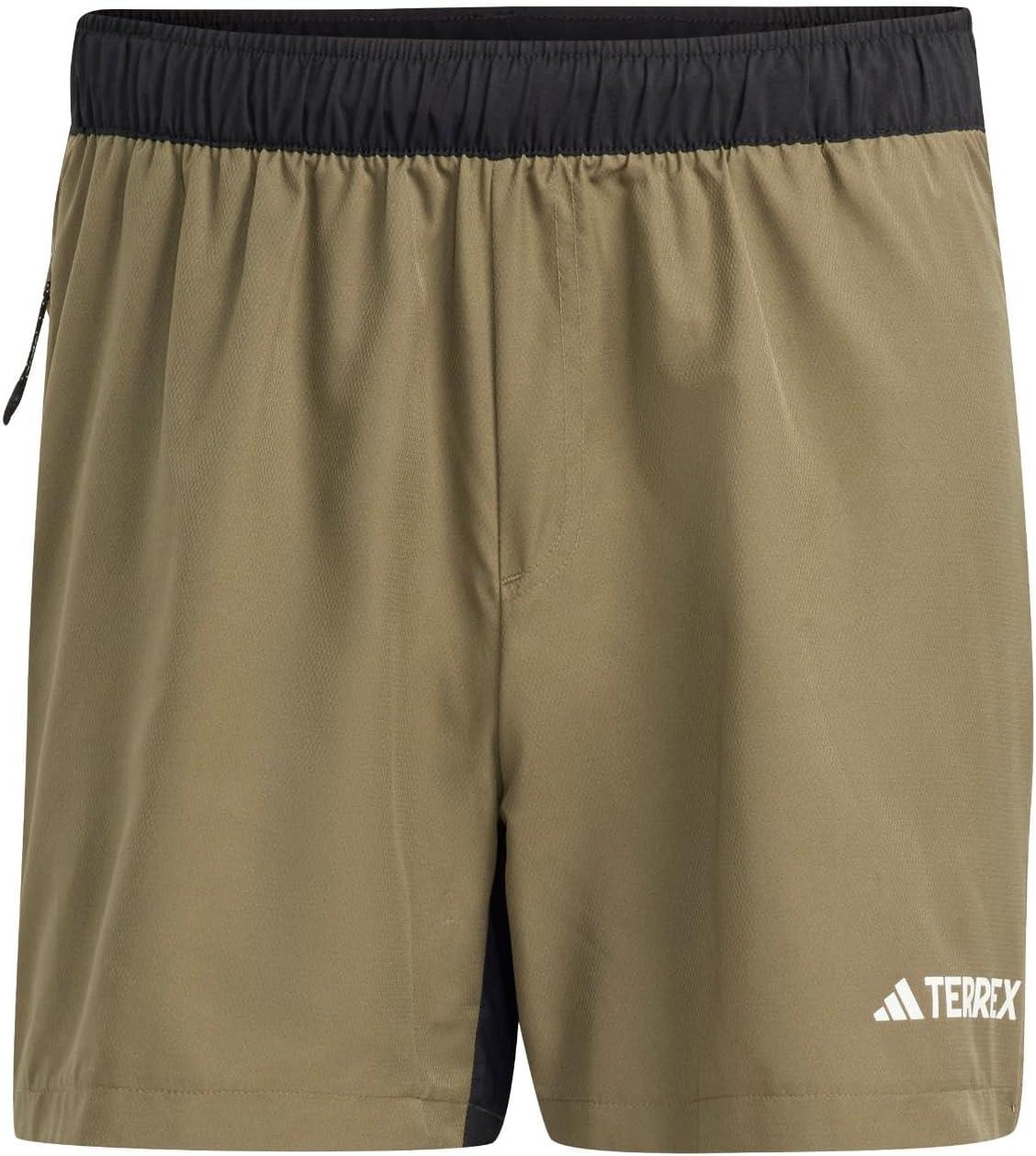 imageadidas Mens Terrex Multi Athletic Shorts Trail Running Casual Bottoms Casual Comfort Technology BlackOlive Strata 7