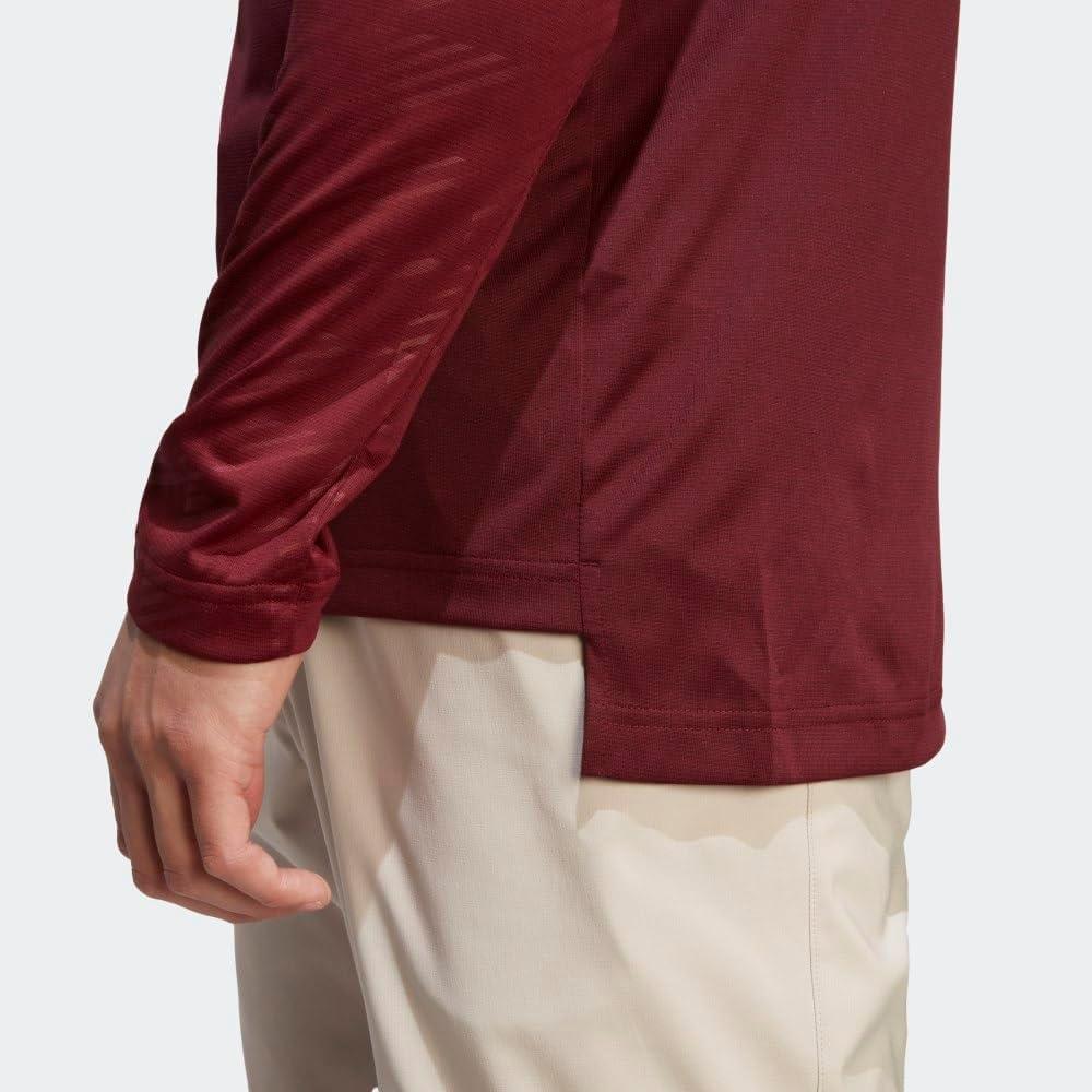 imageadidas Mens Terrex Multi HalfZip Long Sleeve TShirtShadow Red