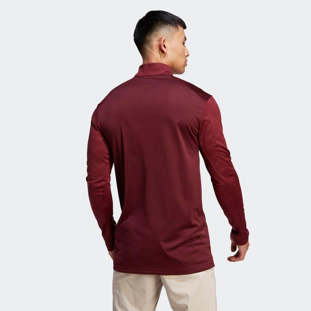 imageadidas Mens Terrex Multi HalfZip Long Sleeve TShirtShadow Red