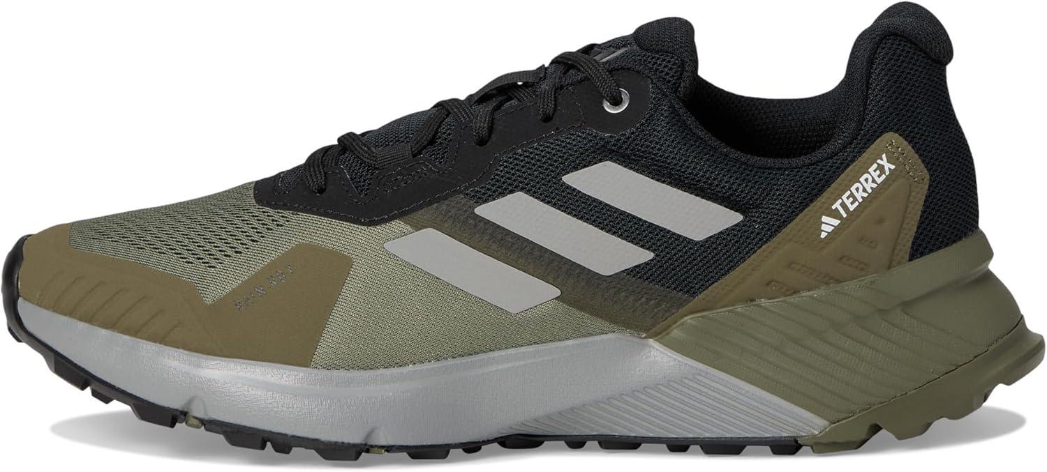 imageadidas Mens Terrex Soulstride RainRDY SneakersOlive StrataSolid GreyBlack