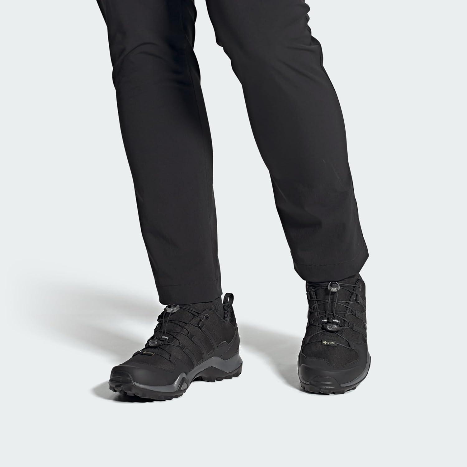 imageadidas Mens Terrex Swift R2 Goretex Hiking ShoeBlackBlackGrey