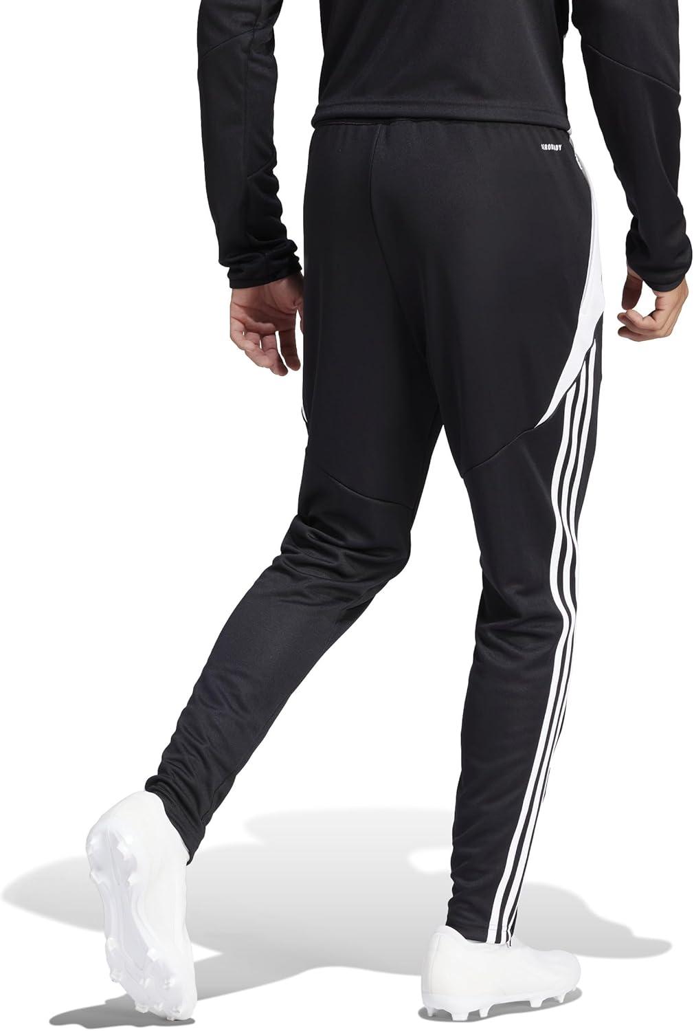 imageadidas Mens Tiro 24 Soccer Tracksuit PantsBlackWhiteBlack