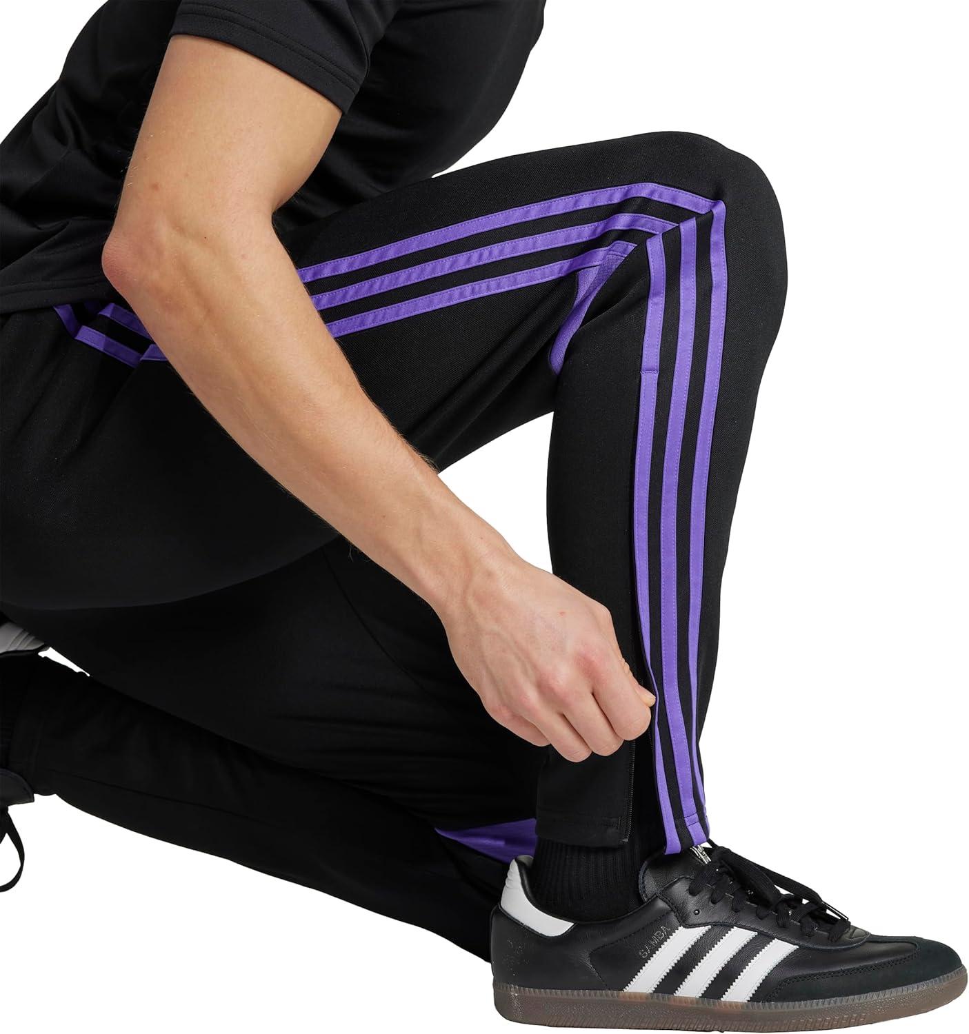 imageadidas Mens Tiro 25 Essentials Training PantsBlackPurple RushLucid Lemon
