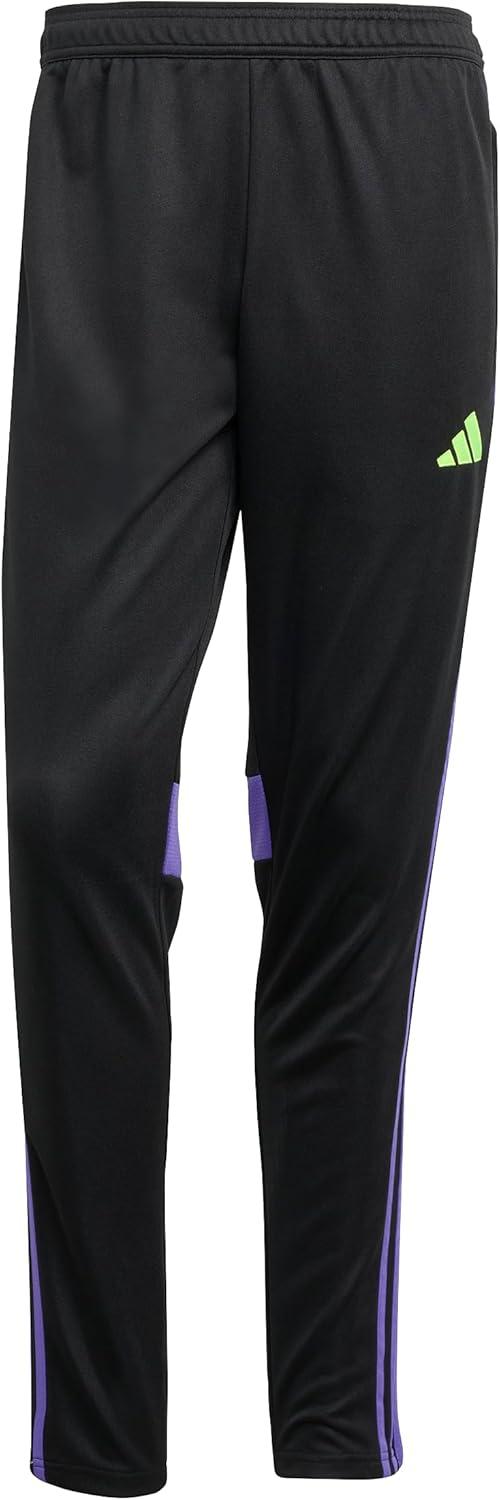 imageadidas Mens Tiro 25 Essentials Training PantsBlackPurple RushLucid Lemon