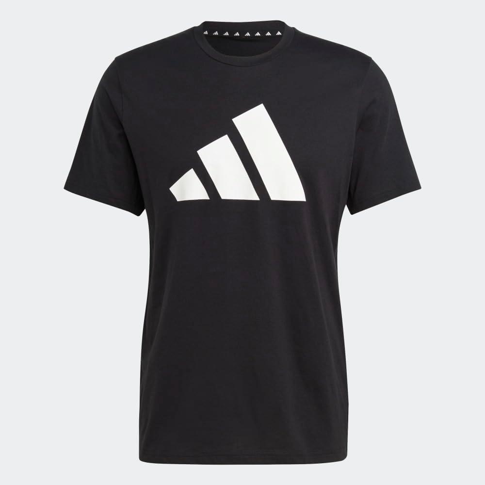 imageadidas Mens Training Essentials Feel Ready Logo TShirtBlackWhite
