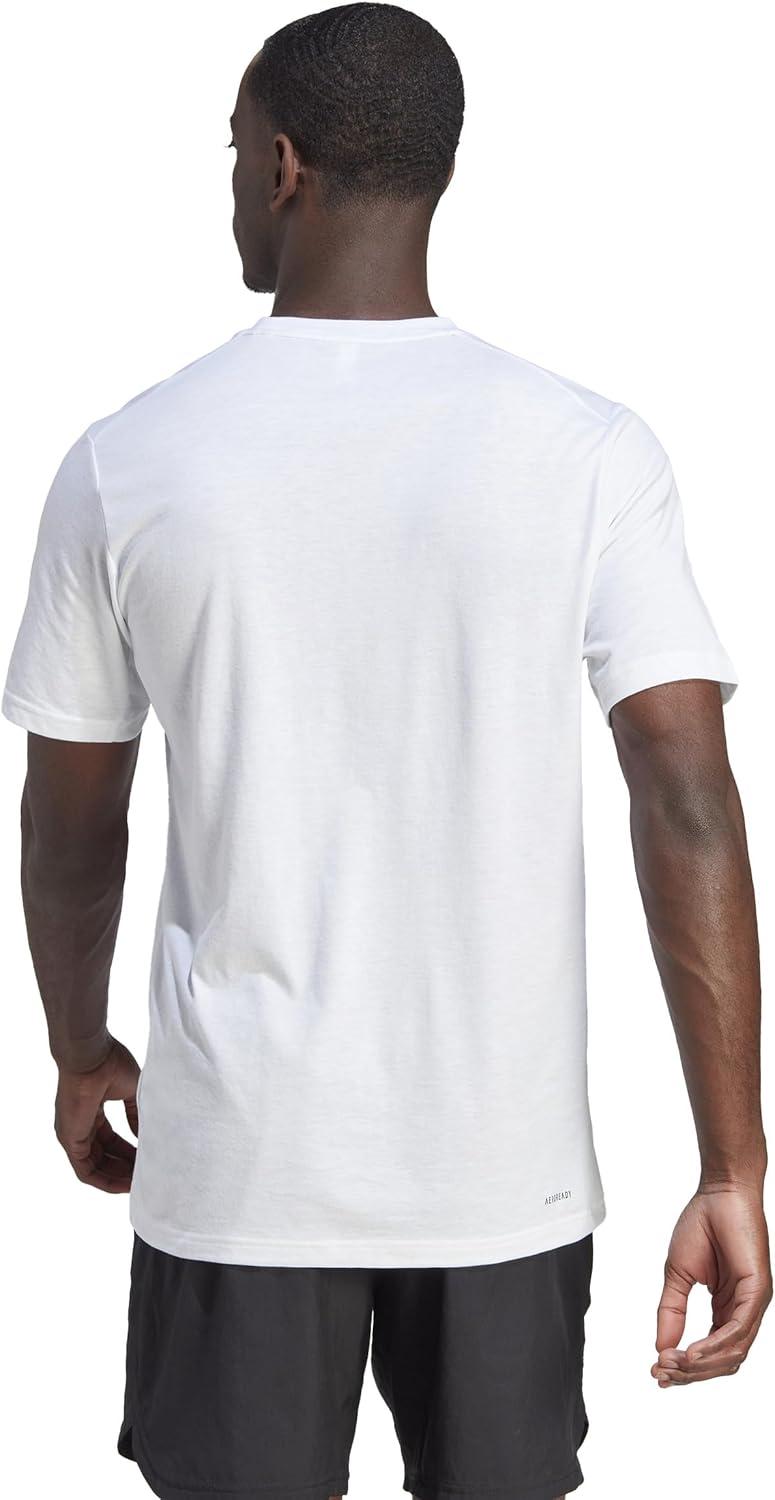 imageadidas Mens Training Essentials Feel Ready Logo TShirtWhite Black