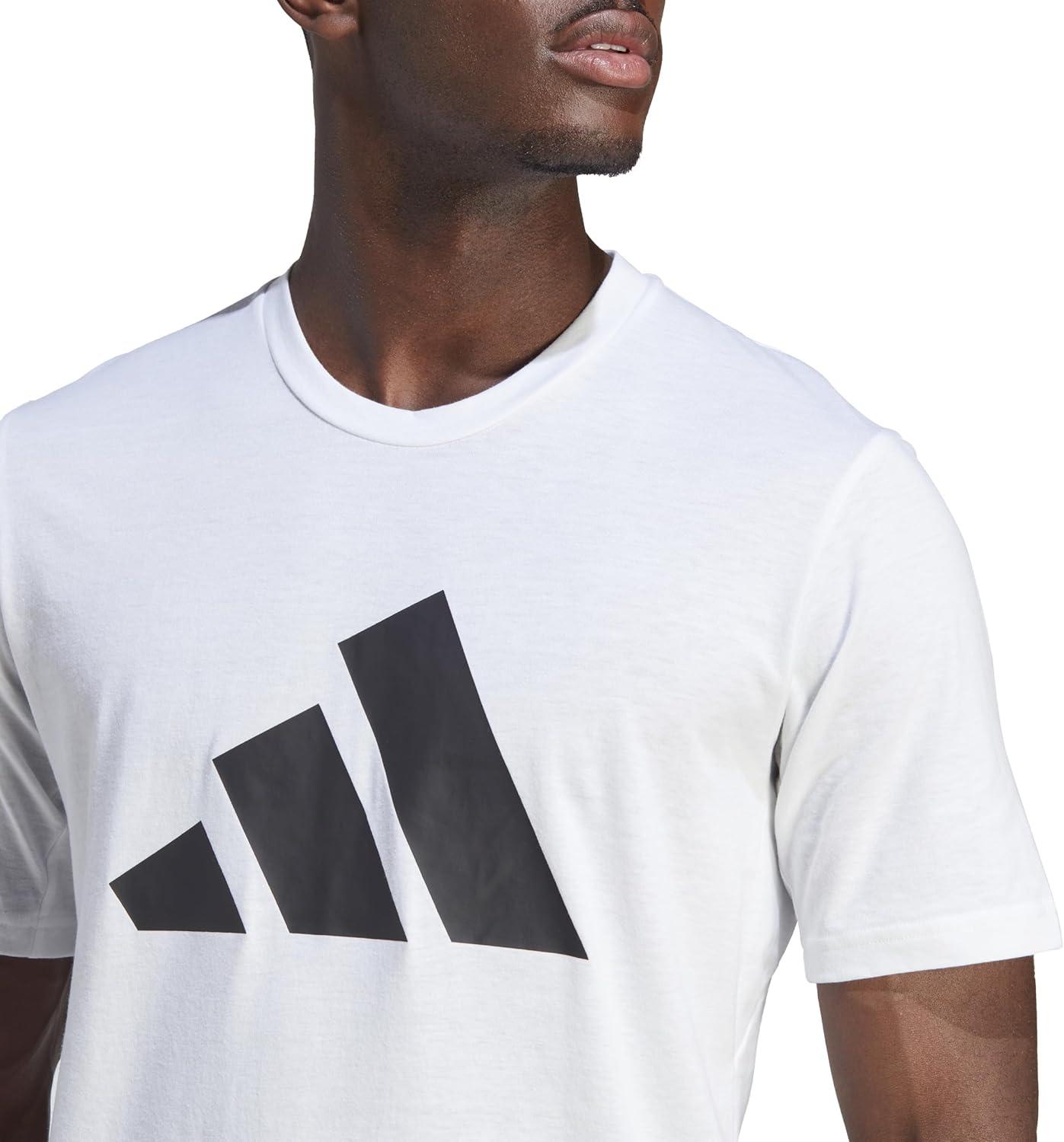 imageadidas Mens Training Essentials Feel Ready Logo TShirtWhite Black