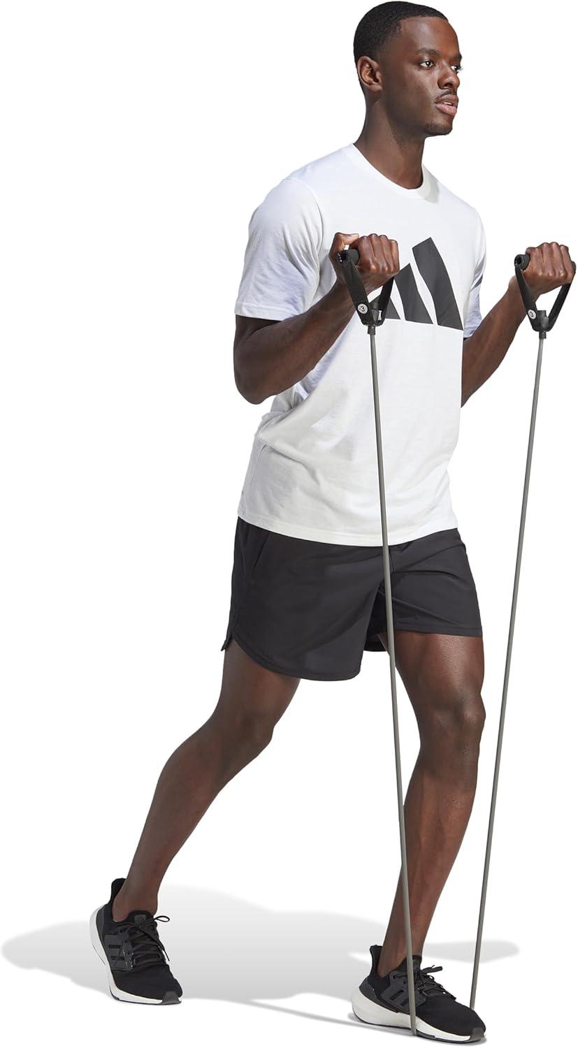 imageadidas Mens Training Essentials Feel Ready Logo TShirtWhite Black