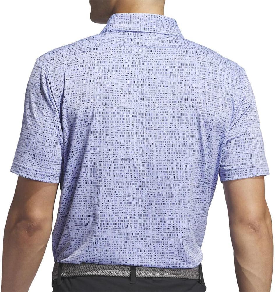 imageadidas Mens Ultimate365 Power Grid Print Polo ShirtBlue Spark