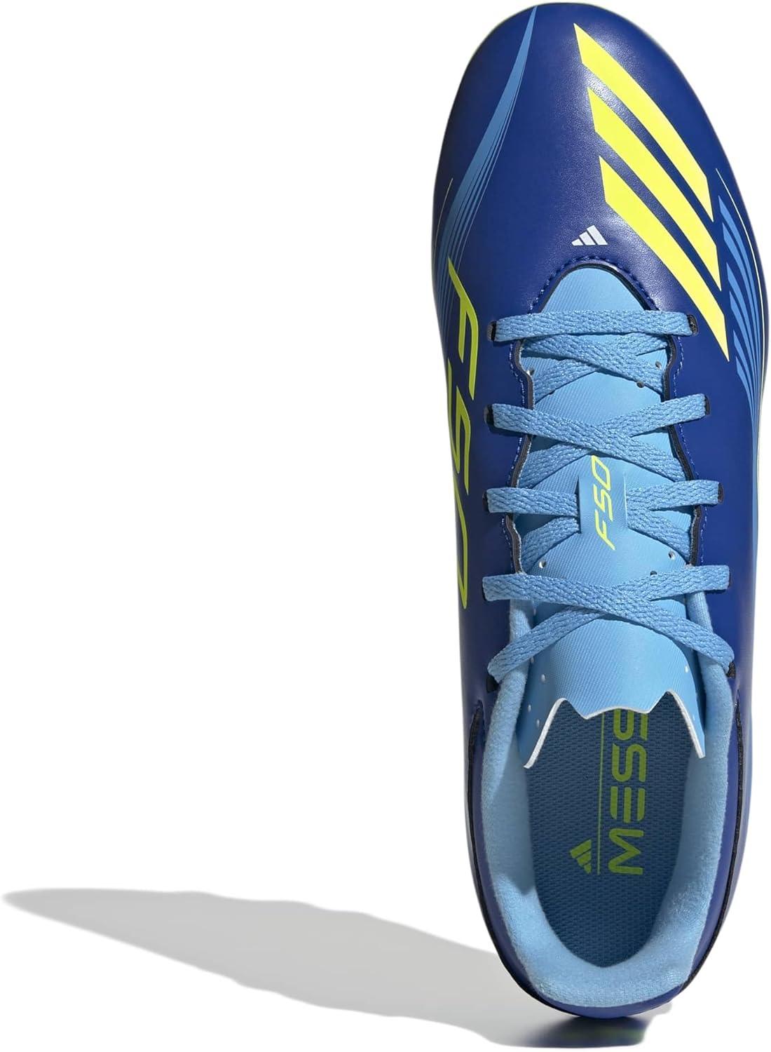 imageadidas Unisex Adult F50 Messi Club Firm Ground Multi Ground ShoesTeam Royal BlueSolar YellowSemi Blue Burst