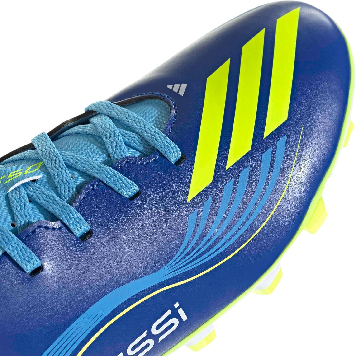 imageadidas Unisex Adult F50 Messi Club Firm Ground Multi Ground ShoesTeam Royal BlueSolar YellowSemi Blue Burst