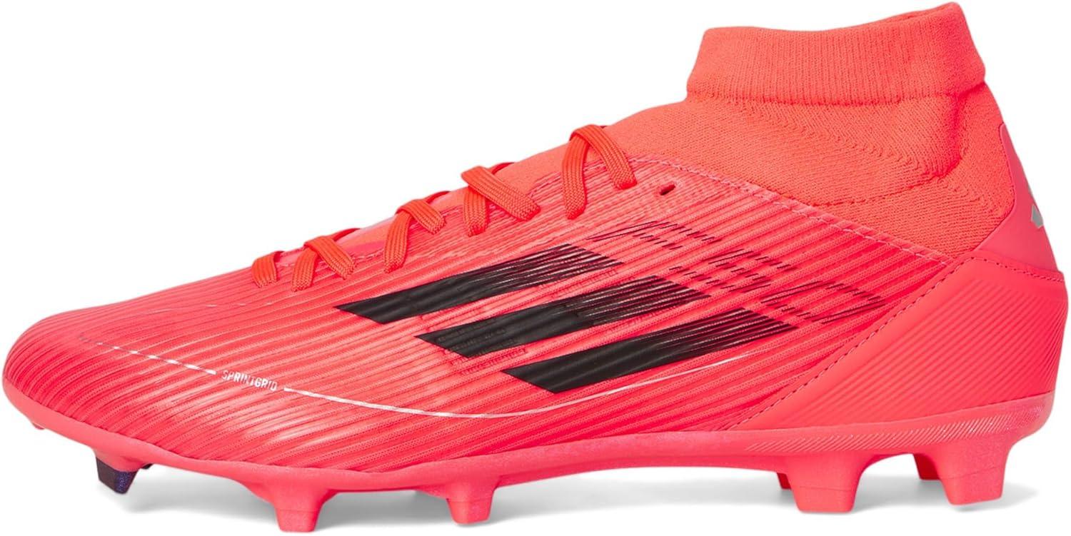 imageadidas Womens F50 League Mid Top FirmMulti Ground SneakerTurboAurora BlackPlatin Metallic