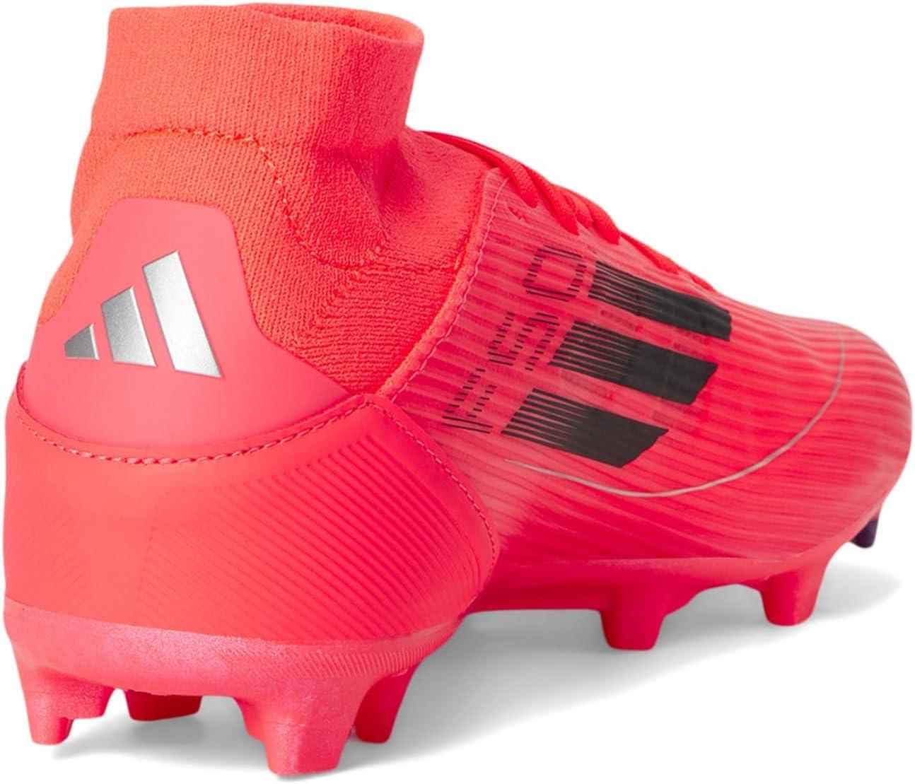 imageadidas Womens F50 League Mid Top FirmMulti Ground SneakerTurboAurora BlackPlatin Metallic