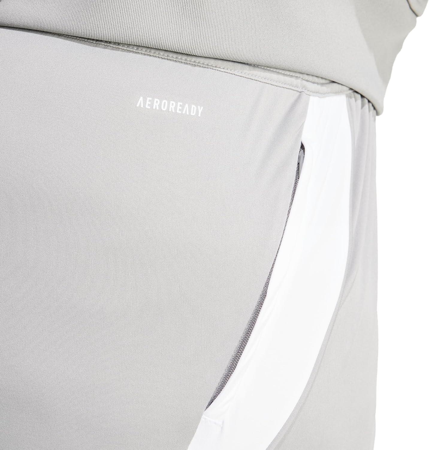 imageadidas Womens Plus Size Tiro 24 Training ShortsTeam Mid GreyWhite